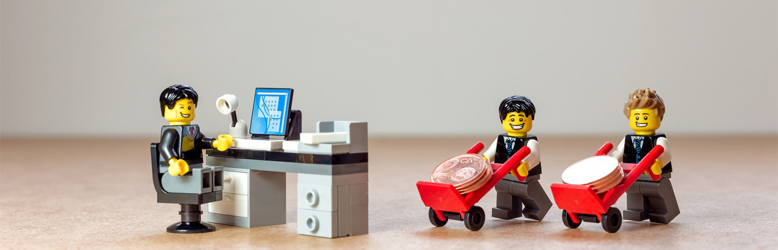 lego as the employees and employeer