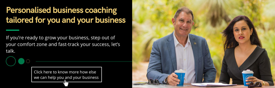 Personalised business coaching tailored for you and your business